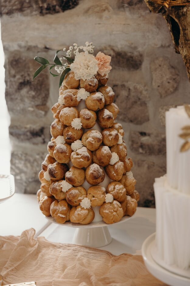 Profiterols, cream puff or croquembouche